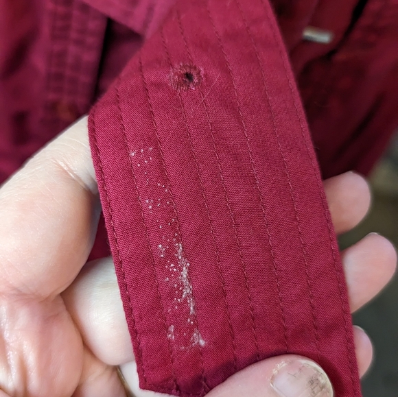 Reitmans Plus sz16 red belted shirt dress VGUC - Picture 4 of 8